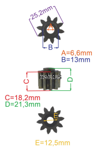 ZĘBATKA KOŁA KOSIARKI MURRAY 704781 10Z