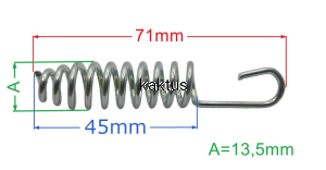 SPRĘŻYNA LINKI NAPĘDU KOSIARKI MASTER CUT DY214