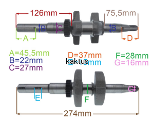 WAŁ KORBOWY SILNIKA BRIGGS SERIA 850 796469