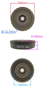 KOŁO 200MM NAPĘDU KOSIARKI 58Z