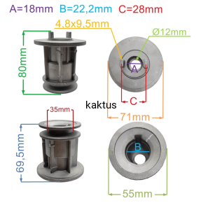 PIASTA NOŻA 22MM SANDRI GARDEN Gi 46S Gi 51S