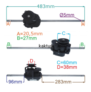 PRZEKŁADNIA NAPĘDU KOSIARKI FD46 FD51