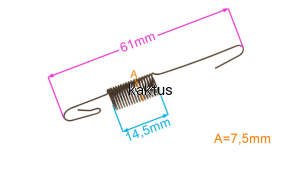 SPRĘŻYNA REGULACJI OBROTÓW BRIGGS 597118