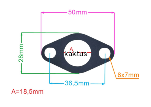 USZCZELKA POD KOLEKTOR SSACY NAC LP40-300-PL-DE