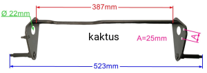 OŚ TYLNA KOSIARKI GARDENX TB53S11