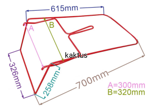 STELAŻ KOSZA KOSIARKI MURRAY 700208