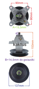 MANDRELA NOŻA CUB CADET LT SLT RZT MTD  ZAMIENNIK