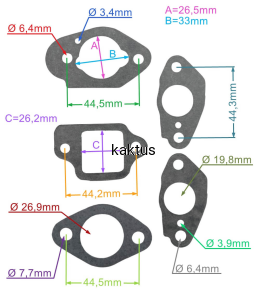 ZESTAW USZCZELEK HONDA GCV135 GCV160