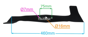 LISTWA TNĄCA 460 MM OLEO-MAC OM92 13H PRAWY ZAM.