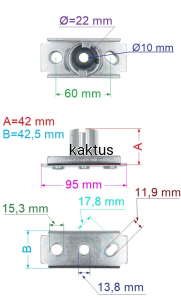 PIASTA NOŻA 22X42MM HKS 140/ DY 18/ DY 182/ DY 202