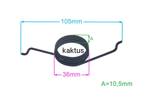 SPRĘŻYNA MURRAY 166X41MA