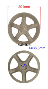 KOŁPAK 200MM TYŁ KOSIARKI HUSAR FMQ510G