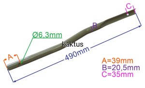 UCHWYT DOLNY KOSIARKI STIGA COMBI 40 AE