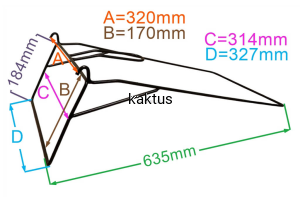 STELAŻ KOSZA KOSIARKI LIDER HK46CM HK51BS625N4W1