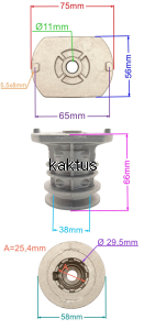PIASTA NOŻA 25x66MM KOSIARKI STIGA 1111-9180-01