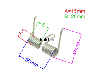 SPRĘŻYNA POKRYWY WYRZUTU BOCZNEGO CEDRUS