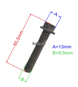 ŚRUBA NOŻA 3/8"x51 WEIBANG WB536SB WB454HB WB454SB