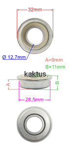 ŁOŻYSKO KOŁA 12,7X28,5 WEIBANG WB536SB WB455HC