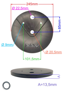 POKRYWA KOŁA KOSIARKI EMAK AR48 AR53 LH48 LR48