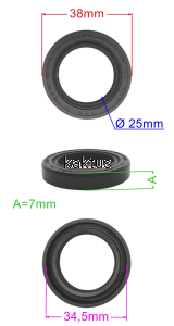 USZCZELNIACZ 25x38x7 OLEO-MAC EFCO VICTUS NIBBI