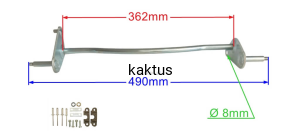 OŚ PRZEDNIA KOSIARKI OLEO-MAC G48 G53 GI48 GMC48