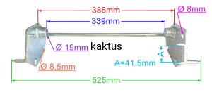 OŚ TYLNA KOSIARKI OLEO-MAC G48TK GMC48 G53TK G53VK