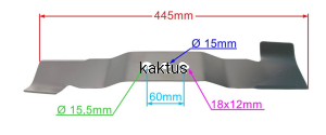 LISTWA TNĄCA 445MM KRYSIAK VEGA FAWORYT ŁOPATY