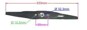 LISTWA TNĄCA 533MM HONDA HRB215 HRM215 HRS216 ZAM