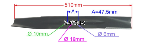 LISTWA TNĄCA 510 MM PERFORMANCE POWER WORD
