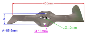 LISTWA TNĄCA 456 MM HUSQVARNA LEWY DOLNY ZAMIENNIK