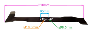 LISTWA TNĄCA 610MM CASTEL GARDEN PRAWA ŁOPATY