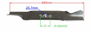 LISTWA TNĄCA 490 MM MTD ZAMIENNIK