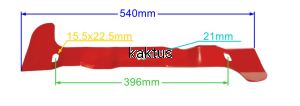 LISTWA TNĄCA 540 MM HUSQVARNA CTH 171 184 PRAWA