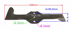 LISTWA TNĄCA 458 MM HUSQVARNA PRAW ŁOPATY ZAMIENNI