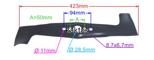 LISTWA TNĄCA 423 MM CASTEL GARDEN HONDA ZAMIENNIK