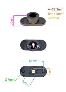 PIASTA NOŻA MTD 6F1 22,2MM NISKI ZAMIENNIK