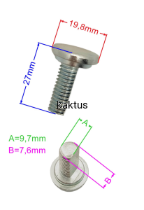ŚRUBA KOŃCÓWKI NOŻA WEIBANG WB454 WB506 WB536SB