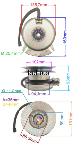 SPRZĘGŁO ELEKTROMAGNETYCZNE 717-04163A ZAMIENNIK