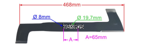 LISTWA TNĄCA 468MM AL-KO ZAMIENNIK ŁOPATY
