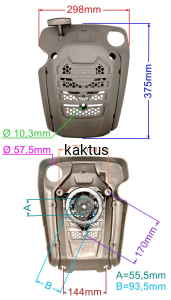 ROZRUSZNIK SILNIK LONCIN 1P65FE-2 HUSQVARNA HS166A
