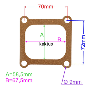 USZCZELKA POKRYWY ZAWORÓW LONCIN 1P61FE 1P65FE