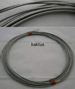 KABEL STALOWY GIĘTKI FI 1,50MM