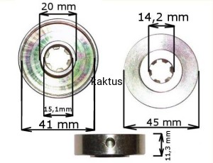 GÓRNA PIASTA PRZEKŁADNI KOSY BC 32;CG260