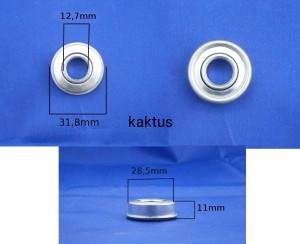 ŁOŻYSKO KOŁA KOSIARKA WĄSKIE 12,7x28,5x11MM WORLD