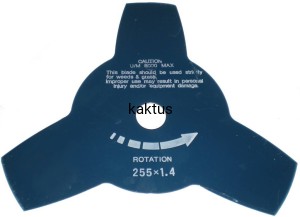 TARCZA TNĄCA DO WYKASZAREK 255x25,4x1,4MM 3-ZĘBNA