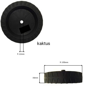 KOŁO FI 155 KOSIARKI 155x35MM C390NEW