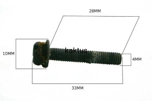 ŚRUBA MOCOWANIA SKRZYNI KORBOWEJ (M5x30) SPS02-45