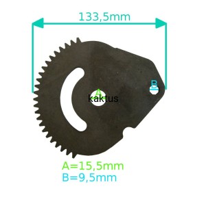 ZĘBATKA PRZEKŁADNI KIEROWNICZEJ 717-0622C