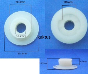 ŚLIMAK POMPKI OLEJU T38 GRIZZLY BKS350 400 AO4014S