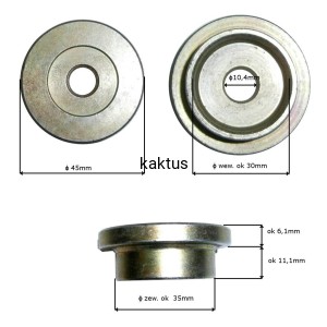 PODKŁADKA-KOŁNIERZ DOLNY TARCZY GŁOWICY